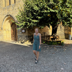 Resting next to the village church in a small French town