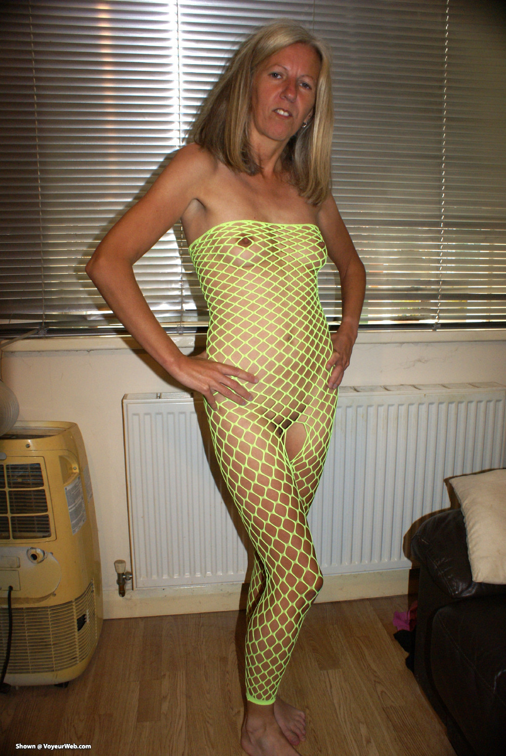 Pic #1 Michelle - Yellow Mesh Playsuit