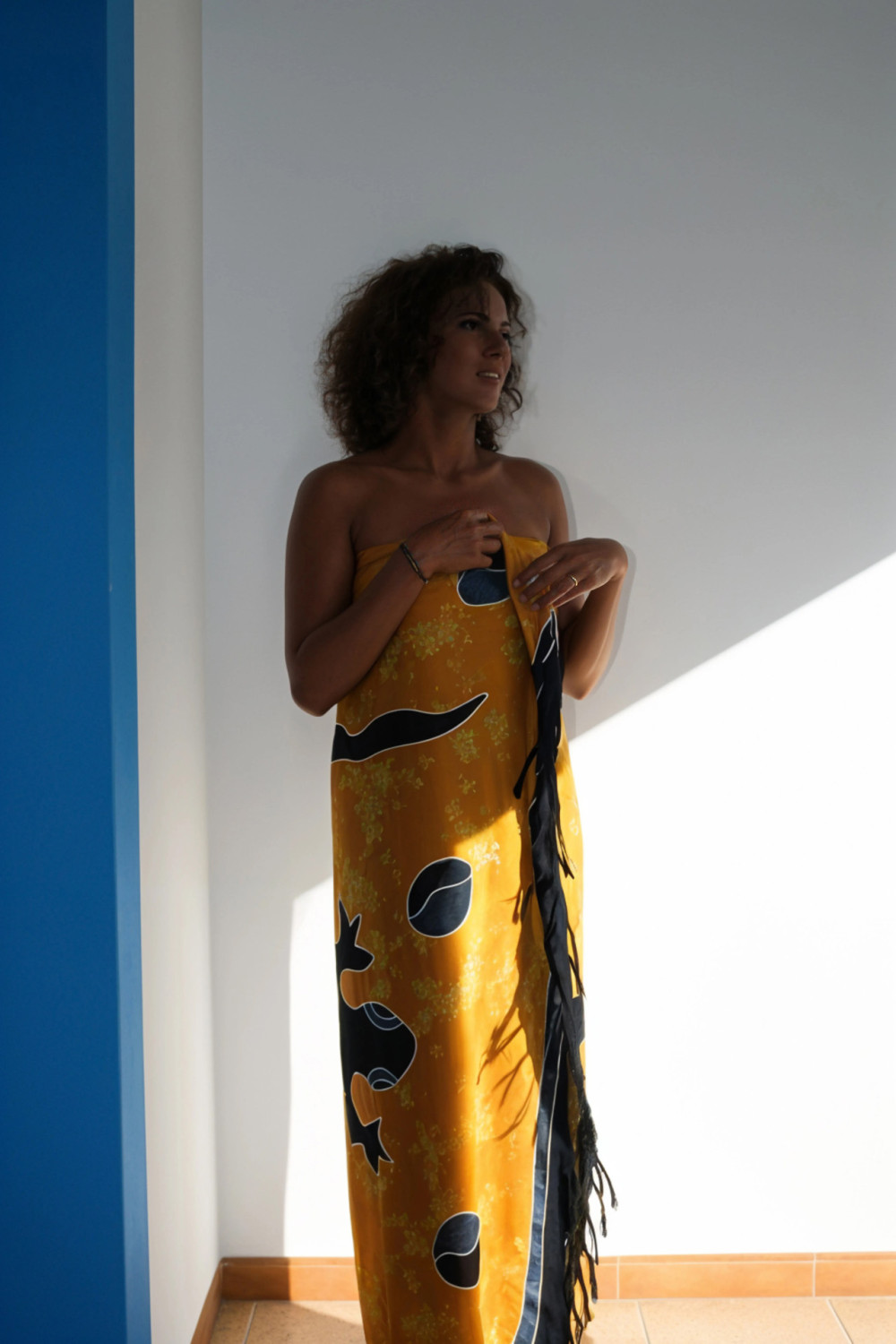Pic #1A yellow sarong