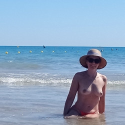Topless beach