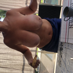 Very large tits of my wife - frenchy