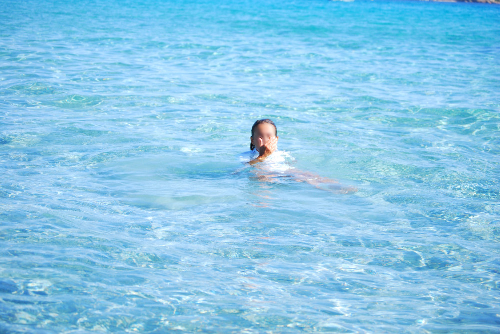 Pic #1 My wife swimming in cold waters