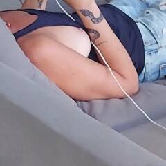 Wife candid sideboob