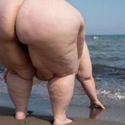 SSBBW Nude Granny Beach Voyeur