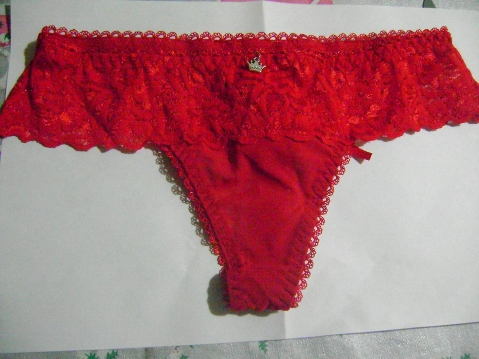 Pic #1My hairy wife in a thong 1
