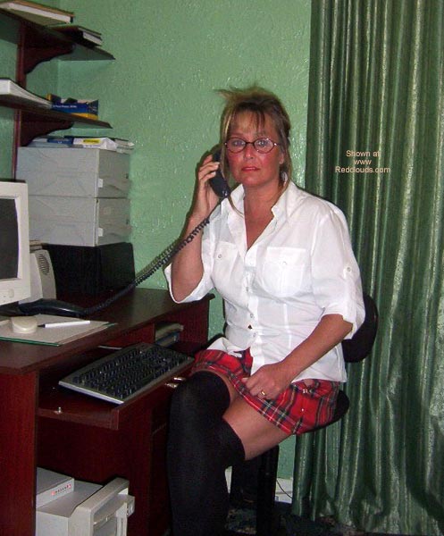 Pic #1Charity Plays Naughty Secretary