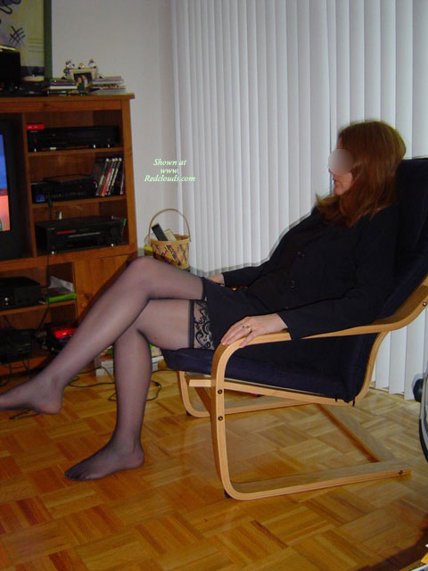 Pic #1Blue Suit Stockings Sex Pt 1