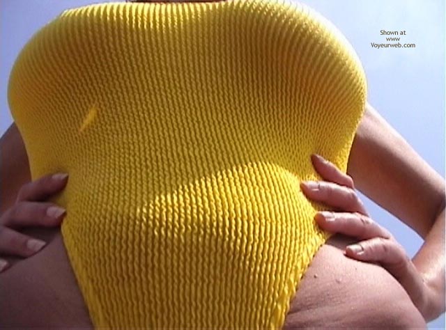 Pic #1Busty Wife In Yellow