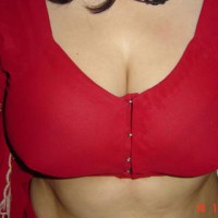 Red Blouse , Pleasently Exposing