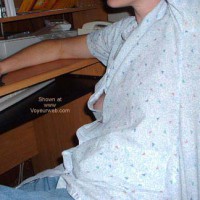 Pic #1DB - Wife at The Computer