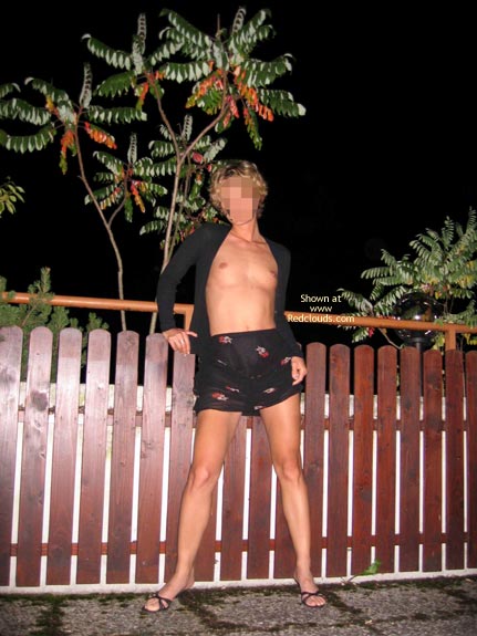 Pic #1Sexy Striptease On The Terrace