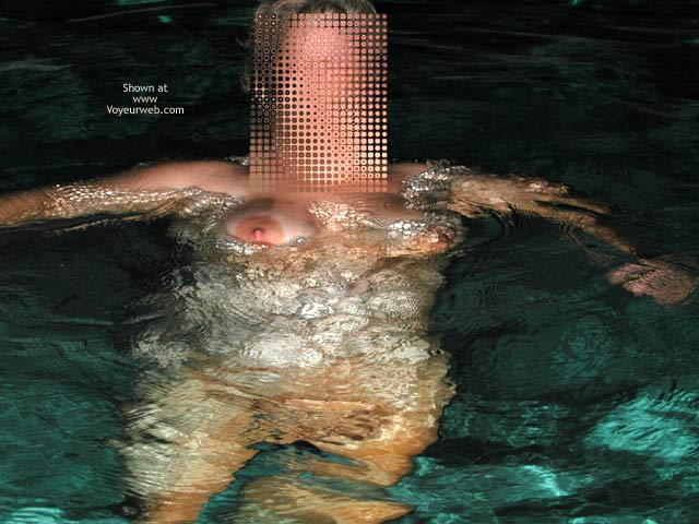 Pic #1*NT Mrs Vernie in Pool at Night