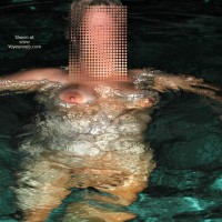 Pic #1*NT Mrs Vernie in Pool at Night