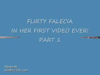 Pic #1Flirty Falecia First Video Ever
