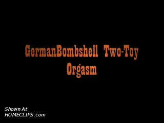 Pic #1*OS&nbsp;German Bombshell's Two-toy Orgasm