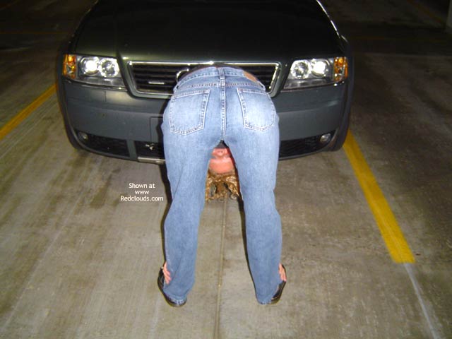 Pic #1Sexy Wife In Parking Garage