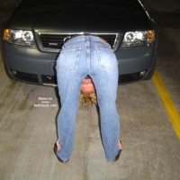 Pic #1Sexy Wife In Parking Garage