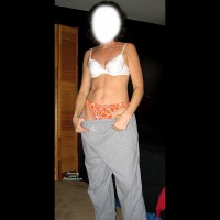 Pic #1Sally In Her Orange Thong