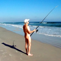 Pic #1M* Grandpa Goes Surf Fishing