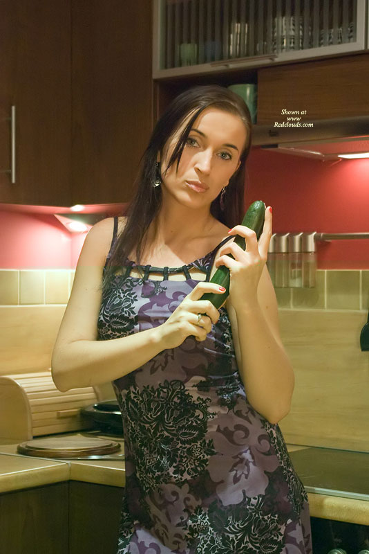 Pic #1Playing With Cucumber...