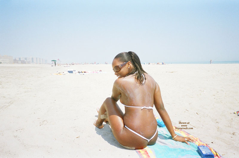 Pic #1Alyssa In Micro Bikini And Nude At Ordinary Beach