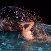 Pic #1 Little Redhead In Pool