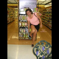 Panty Removal - Strip , Panty Removal, Public Exposeur, Inside Store Strip, Public Place, Black Skirt