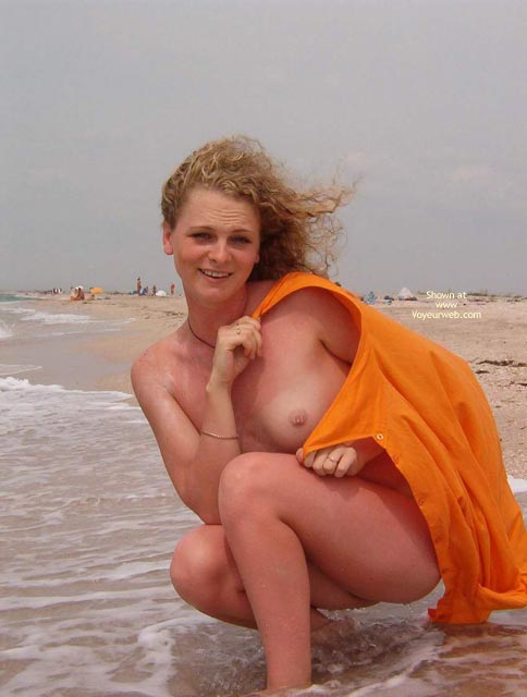 Small Breast - Small Breasts , Small Breast, Windy Beach Day