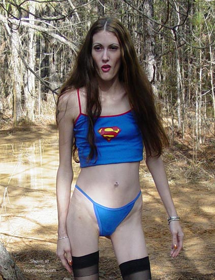 Pic #1Hippy Chick In The Winter Woods 2