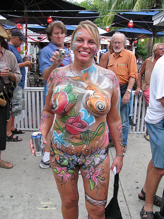 Pic #1Nice Paint Job On Naked Girl Key West