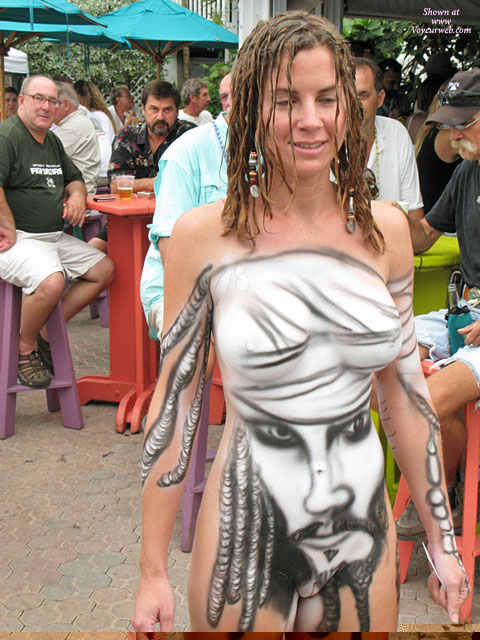 Pic #1 Cute Naked Girl At Fantasy Fest 08