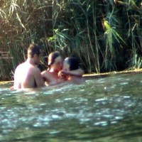 Pic #1Voyeur Group Sex At River
