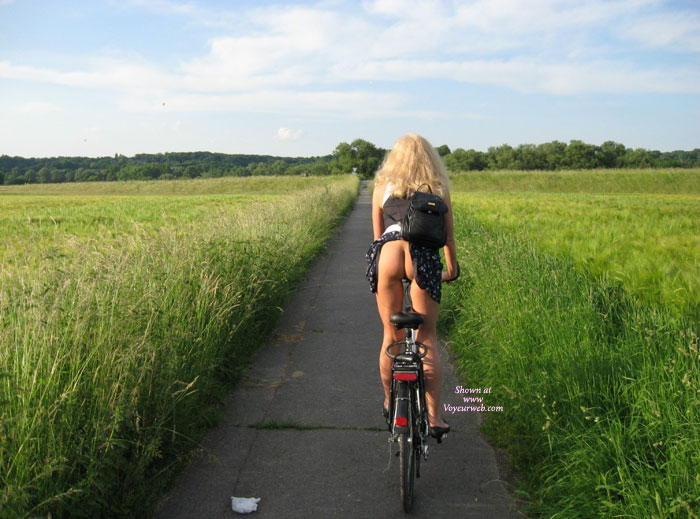 Pic #1Tina Naked On Her Bike