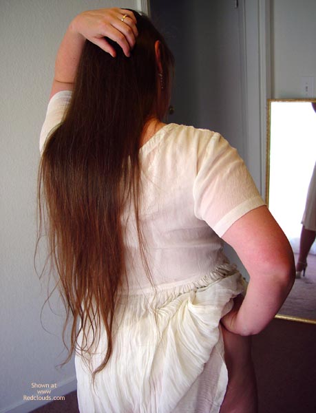 Pic #1Vicki's Hairy Bush In The Mirror