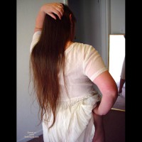 Pic #1Vicki's Hairy Bush In The Mirror